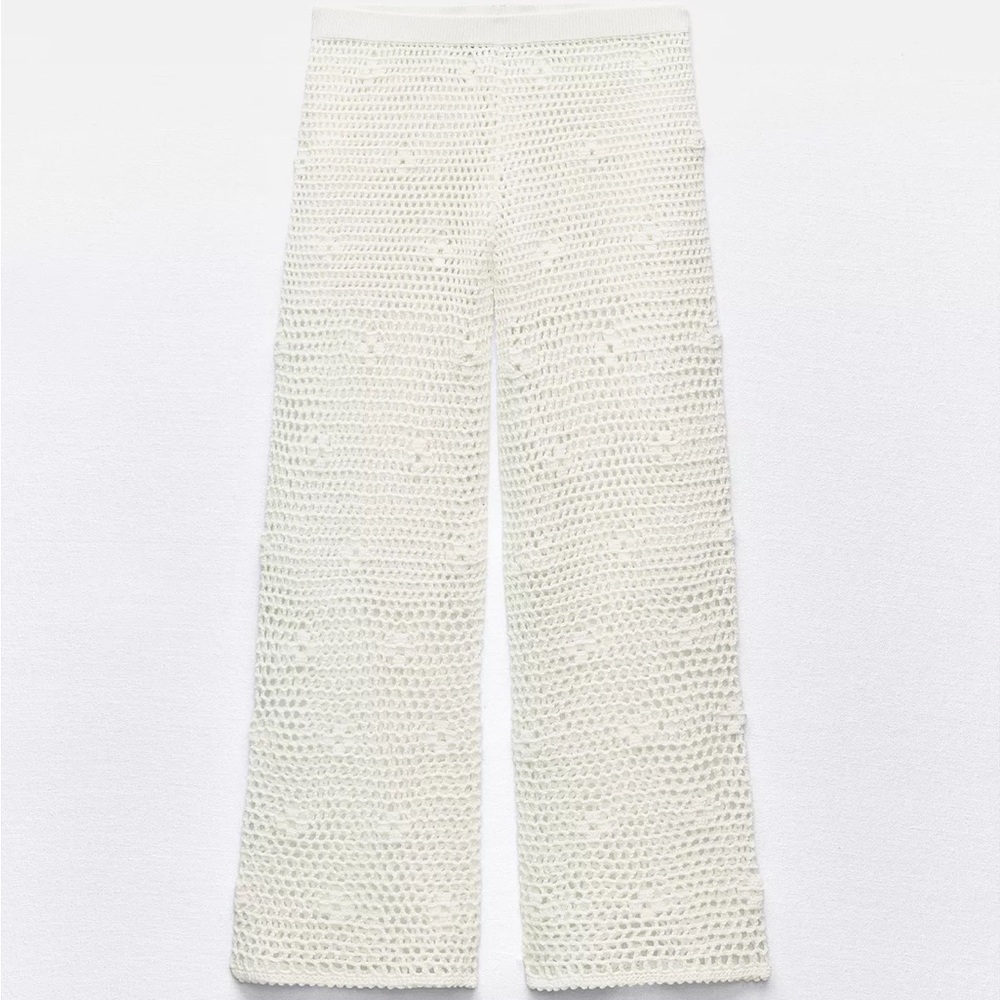 Zara crochet beach pants